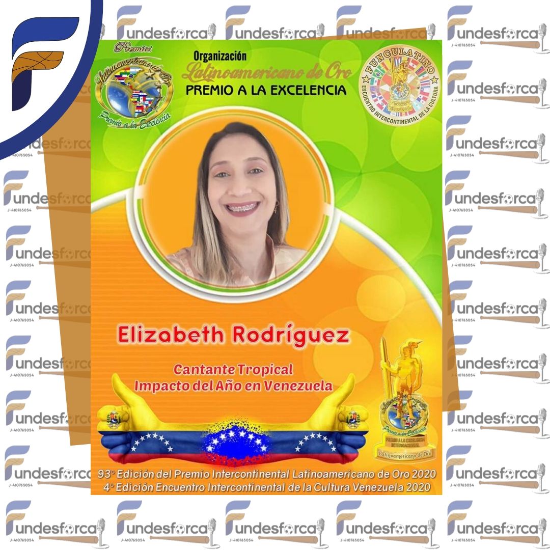 Elizabeth Rodríguez: Premio Latinoamericano de Oro&nbsp;2020